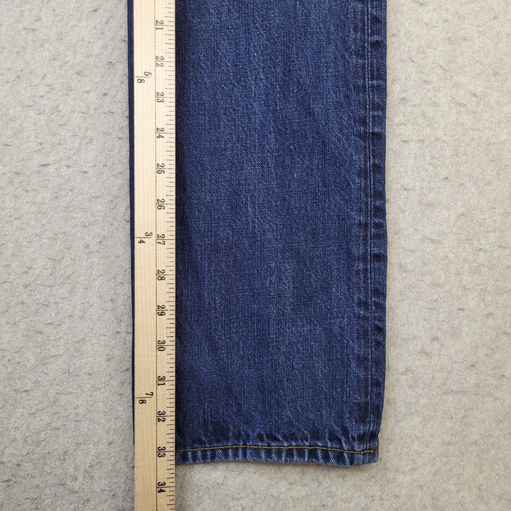 Vintage American Eagle Slim Straight‎ Jeans Mens 32x34 Blue Dark Wash Denim - Picture 10 of 12